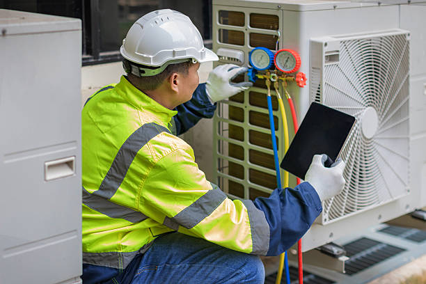 Professional Hvac technician working in Spring Mount, PA